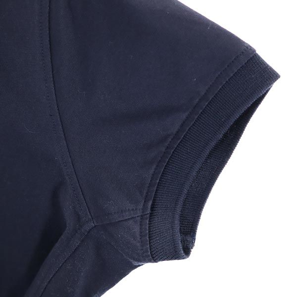 MASTER BUNNY EDITION マスターバニーエディション 日本製 ワンポイントワッペン ゴルフ 半袖 ポロシャツ 1 ネイビー レディース