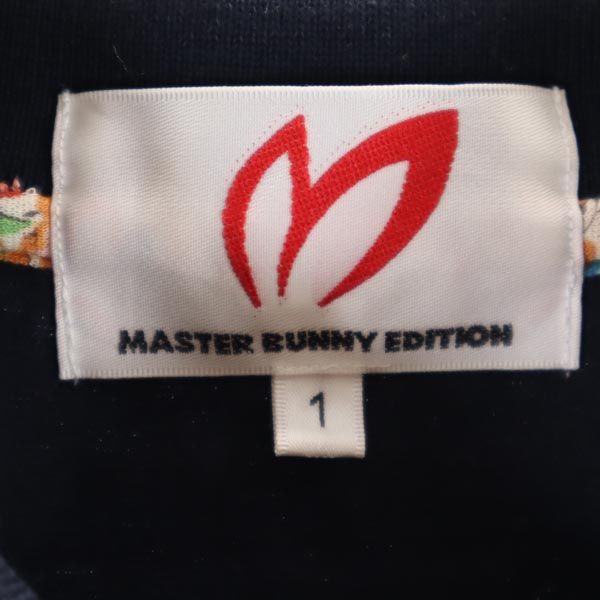MASTER BUNNY EDITION マスターバニーエディション 日本製 ワンポイントワッペン ゴルフ 半袖 ポロシャツ 1 ネイビー レディース