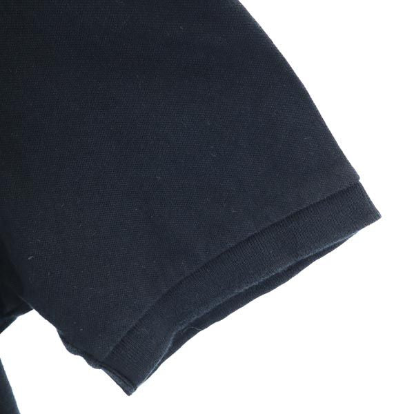 BURBERRY BLACK LABEL バーバリーブラックレーベル 三陽商会 ワンポイント刺繍 半袖 ポロシャツ 2 黒 メンズ