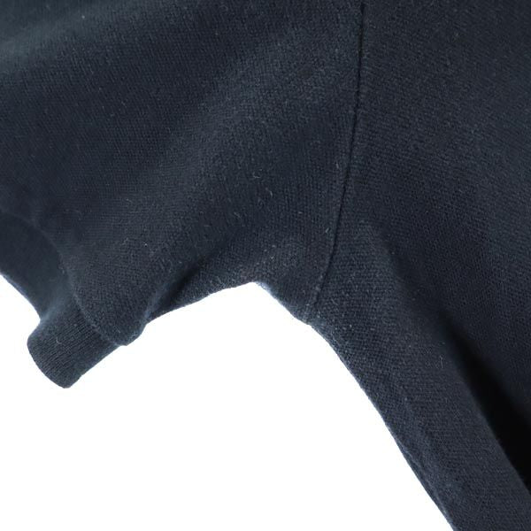 BURBERRY BLACK LABEL バーバリーブラックレーベル 三陽商会 ワンポイント刺繍 半袖 ポロシャツ 2 黒 メンズ