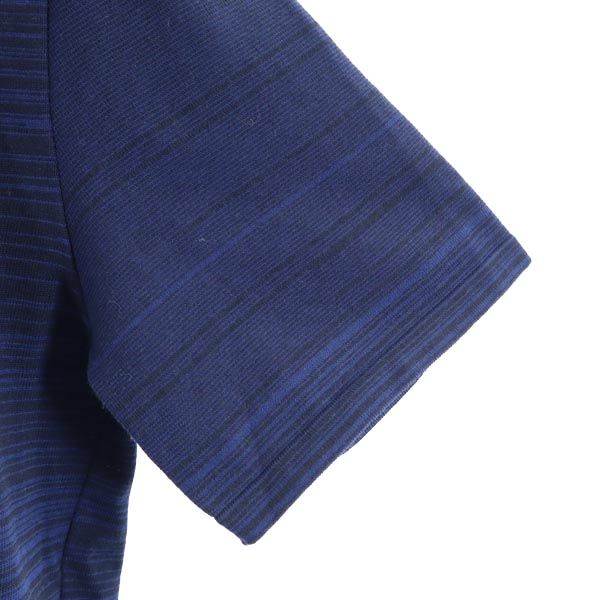 NUMBER(N)INE ナンバーナイン 日本製 ボーダー調柄 半袖 Tシャツ 1 紺系 ニット カットソー メンズ