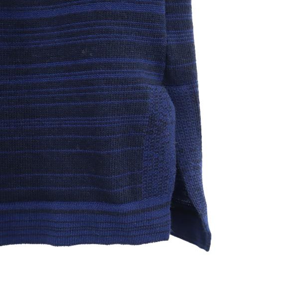 NUMBER(N)INE ナンバーナイン 日本製 ボーダー調柄 半袖 Tシャツ 1 紺系 ニット カットソー メンズ