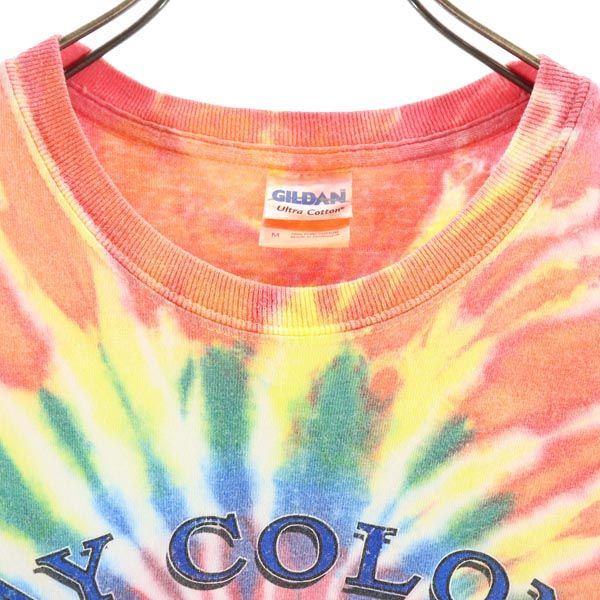 GILDAN ギルダン 総柄 半袖 Tシャツ M クルーネック メンズ