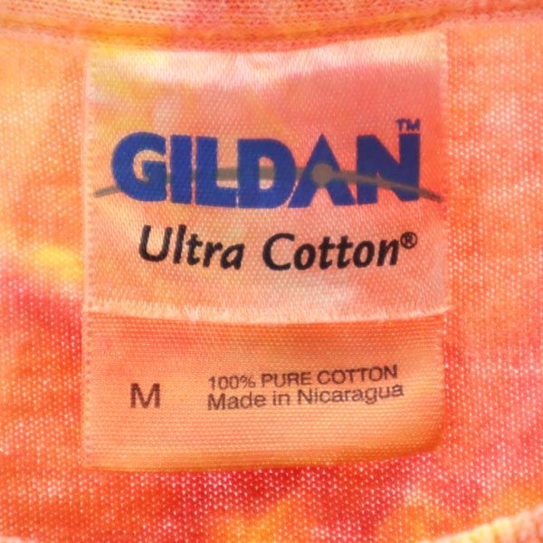 GILDAN ギルダン 総柄 半袖 Tシャツ M クルーネック メンズ