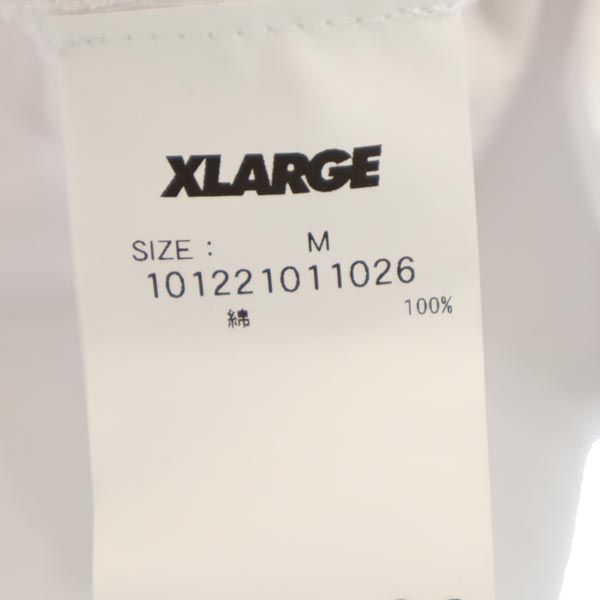 XLARGE エクストララージ 刺繍入り 長袖 Tシャツ M 白 ロンT メンズ