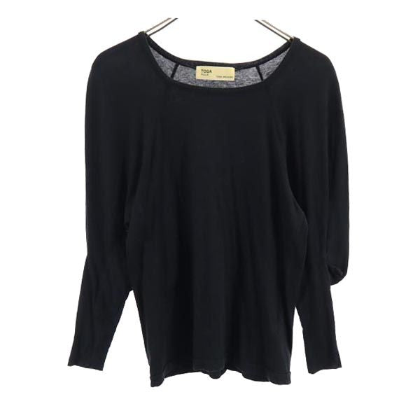TOGA トーガ 日本製 長袖 カットソー 1 黒 レディース