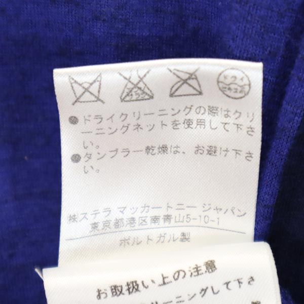 Stella McCartney ステラマッカートニー 総柄 ノースリーブ カットソー 36 ネイビー系 レディース