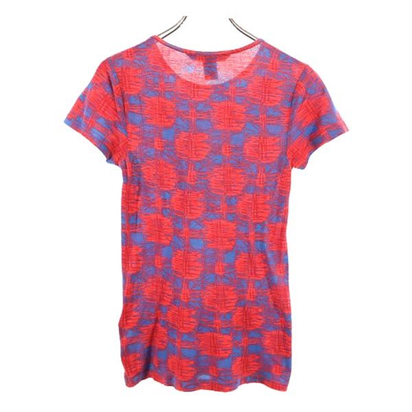 MARC BY MARC JACOBS マークバイマークジェイコブス 総柄 半袖 Tシャツ XS レッド系 カットソー レディース