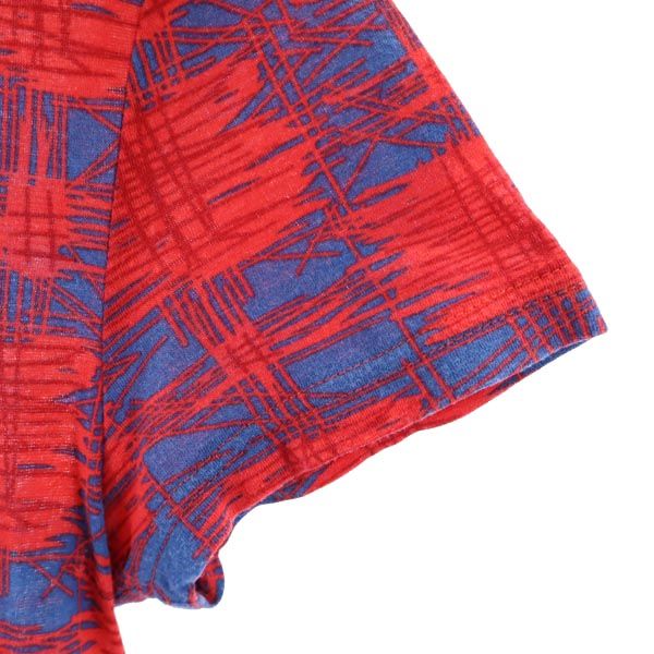 MARC BY MARC JACOBS マークバイマークジェイコブス 総柄 半袖 Tシャツ XS レッド系 カットソー レディース