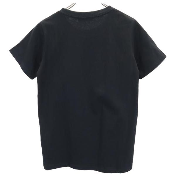 A BATHING APE アベイシングエイプ ロゴプリント 半袖 Tシャツ XS ブラック レディース