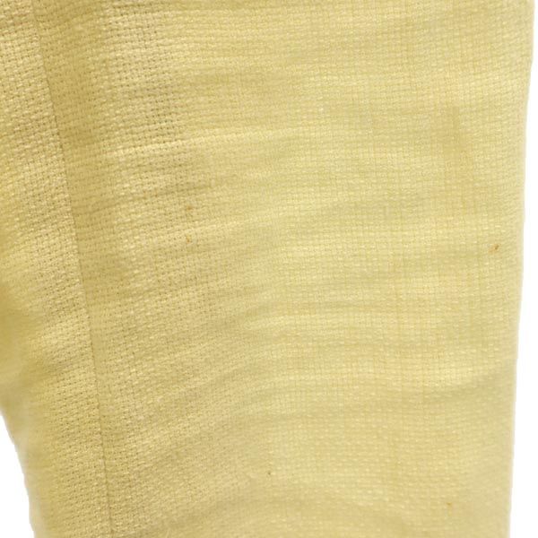 エンポリオアルマーニ イタリア製 リネン ダブルボタン ジャケット 40 黄 Emporio Armani レディース