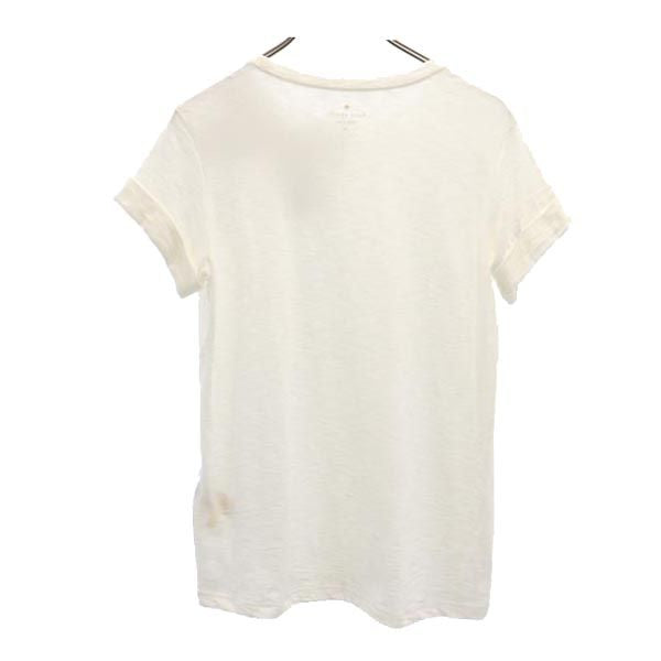 Kate Spade ケイトスペード リボン 半袖 Tシャツ XS ホワイト レディース