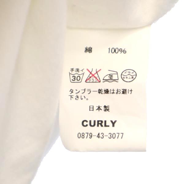 CURLY カーリー 日本製 半袖 Tシャツ 1 ホワイト メンズ