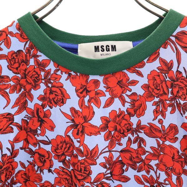 MSGM エムエスジーエム 半袖 Tシャツ S ブルー系 レディース