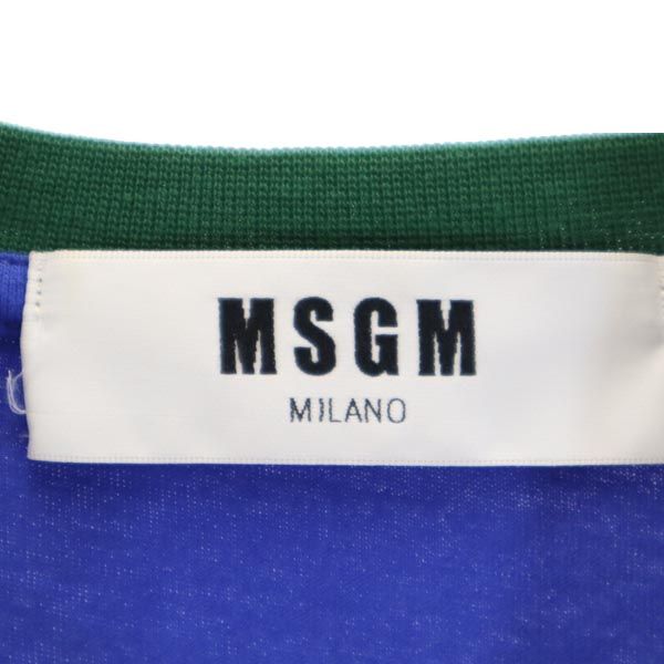 MSGM エムエスジーエム 半袖 Tシャツ S ブルー系 レディース