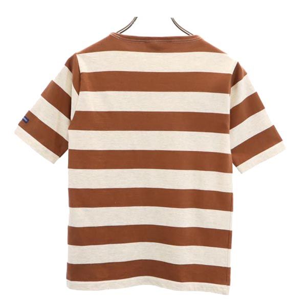 SAINT JAMES セントジェームス ボーダー 半袖 Tシャツ XXS ブラウン系 レディース