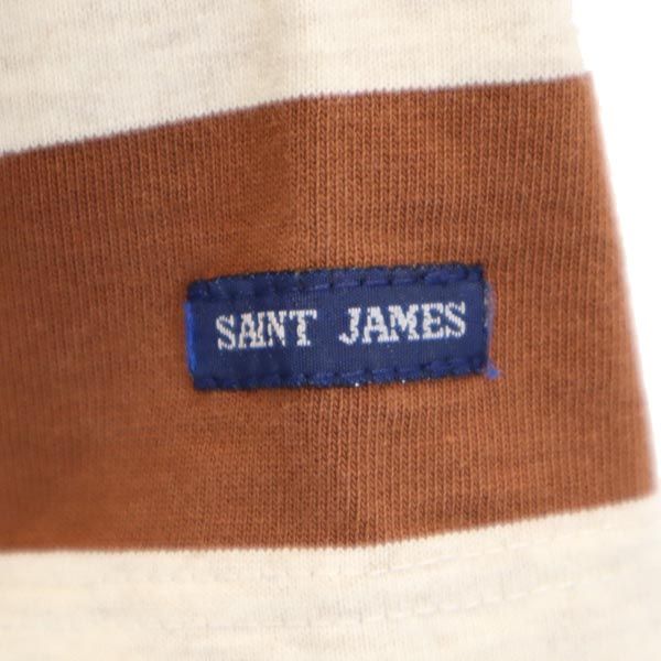 SAINT JAMES セントジェームス ボーダー 半袖 Tシャツ XXS ブラウン系 レディース