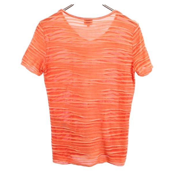 ARMANI アルマーニ 半袖 カットソー 42 オレンジ レディース