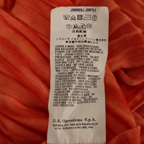 ARMANI アルマーニ 半袖 カットソー 42 オレンジ レディース
