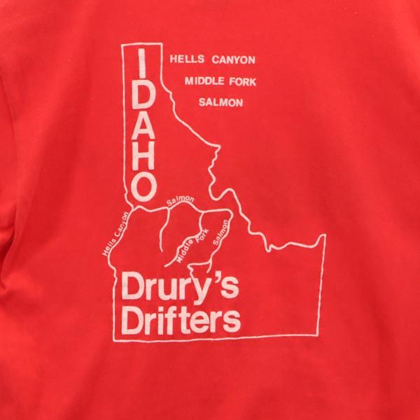 Hanes ヘインズ 80s 90s USA製 ヴィンテージ プリント 半袖 Tシャツ M レッド系 レディース