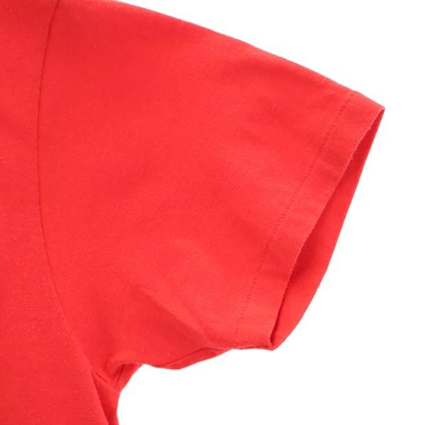 Hanes ヘインズ 80s 90s USA製 ヴィンテージ プリント 半袖 Tシャツ M レッド系 レディース