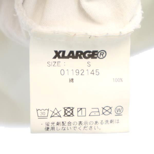 XLARGE エクストララージ ロゴプリント 半袖 Tシャツ S ホワイト系 メンズ