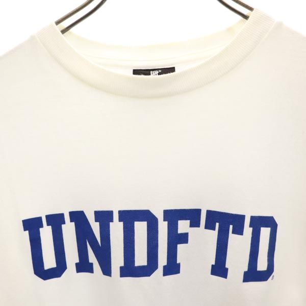 UNDEFEATED アンディフィーテッド ロゴプリント 半袖 Tシャツ S ホワイト系 メンズ
