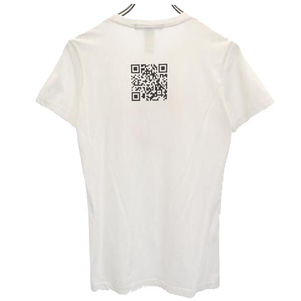 BCBGMAXAZRIA ビーシービージーマックスアズリア ロゴプリント 半袖 Tシャツ S ホワイト系 レディース