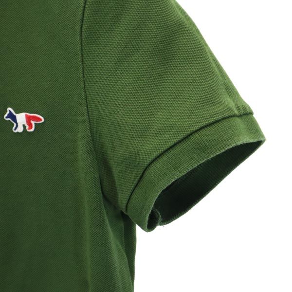 MAISON KITSUNE メゾンキツネ 半袖 ポロシャツ XS グリーン レディース