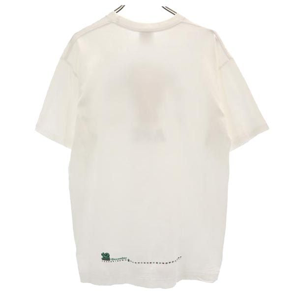 A BATHING APE アベイシングエイプ 日本製 プリント 半袖 Tシャツ L 白 メンズ