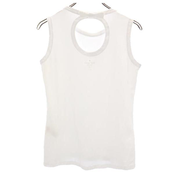 Kate Spade ケイトスペード バックリボン タンクトップ S 白 ノースリーブ レディース