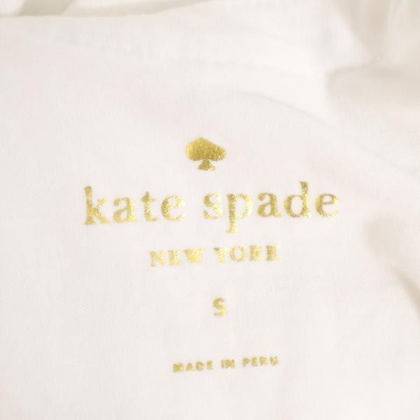 Kate Spade ケイトスペード バックリボン タンクトップ S 白 ノースリーブ レディース