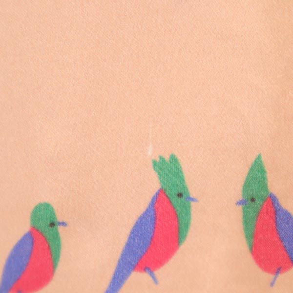 MARC BY MARC JACOBS マークバイマークジェイコブス シルク100% バード プリント ノースリーブ ブラウス S ペールピンク レディース