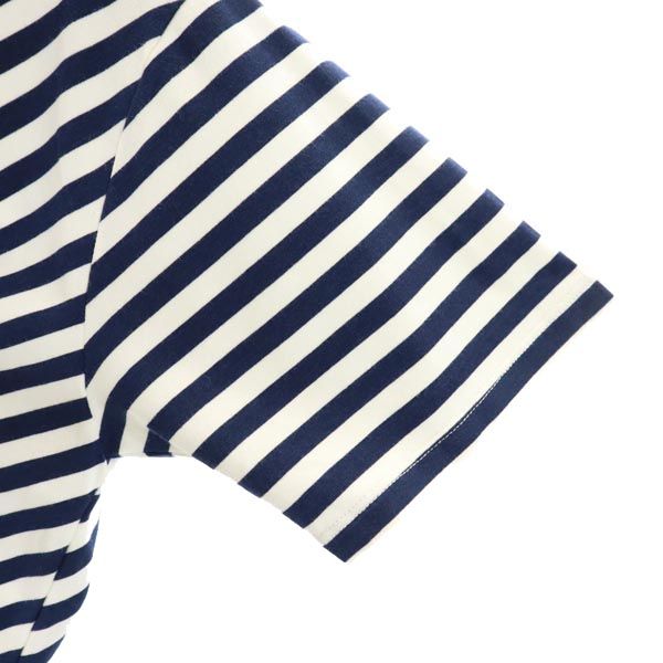 未使用 glamb グラム 日本製 ボーダー柄 半袖 Tシャツ 1 白×ネイビー レディース