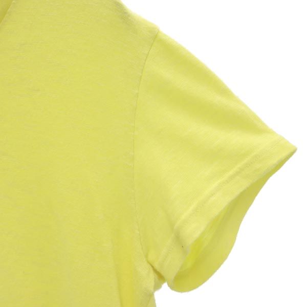 THE NORTH FACE ノースフェイス NTW31444 半袖 Vネック Tシャツ L イエロー系 レディース