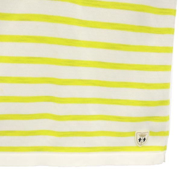 フィールズダルボー フランス製 ボーダー 半袖 Tシャツ M イエロー系 Fileuse d’Arvor メンズ