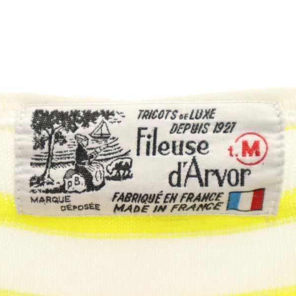フィールズダルボー フランス製 ボーダー 半袖 Tシャツ M イエロー系 Fileuse d’Arvor メンズ