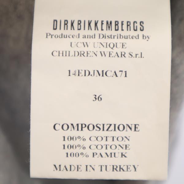 DIRK BIKKEMBERGS ダークビッケンバーグ バックロゴプリント チェック柄 半袖 シャツ 36 ネイビー系 レディース