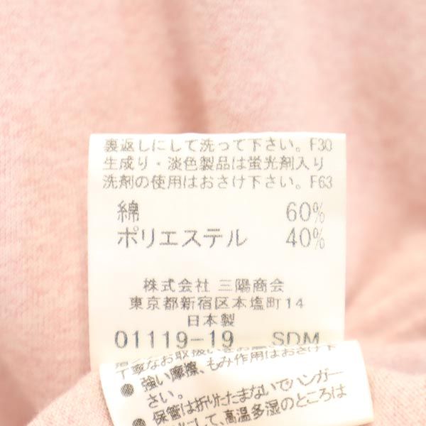 BURBERRY BLUE LABEL バーバリーブルーレーベル 日本製 三陽商会 肩プリント 半袖 Tシャツ M ピンク系 メンズ