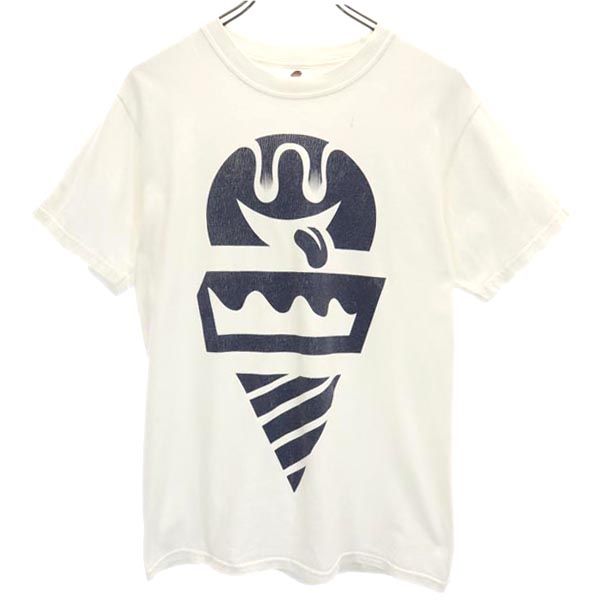 ICE CREAM アイスクリーム プリント 半袖 Tシャツ S ホワイト系 メンズ