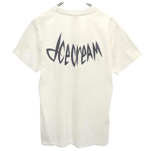 ICE CREAM アイスクリーム プリント 半袖 Tシャツ S ホワイト系 メンズ