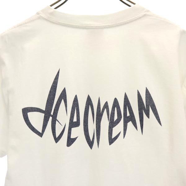 ICE CREAM アイスクリーム プリント 半袖 Tシャツ S ホワイト系 メンズ
