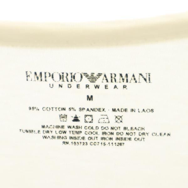 Emporio Armani エンポリオアルマーニ 半袖 Tシャツ M ホワイト系 メンズ