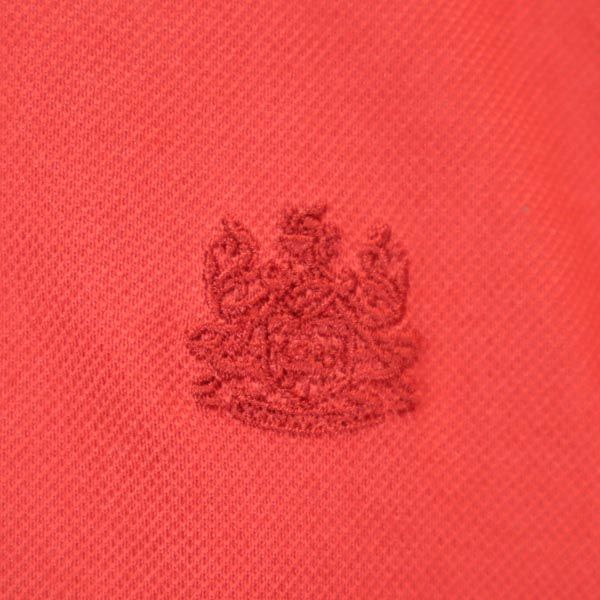 Aquascutum アクアスキュータム 日本製 半袖 ポロシャツ レッド系 レディース