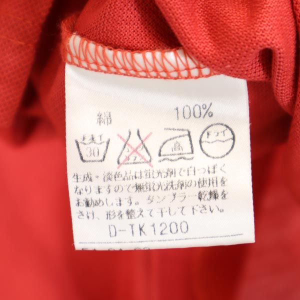 Aquascutum アクアスキュータム 日本製 半袖 ポロシャツ レッド系 レディース