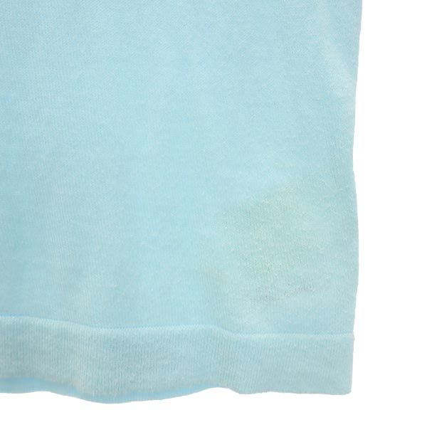 JOHN SMEDLEY ジョンスメドレー ノースリーブ ニット カットソー S ブルー系 レディース