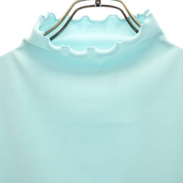 FOXEY NEW YORK フォクシーニューヨーク 日本製 ノースリーブ カットソー 40 ブルー系 レディース