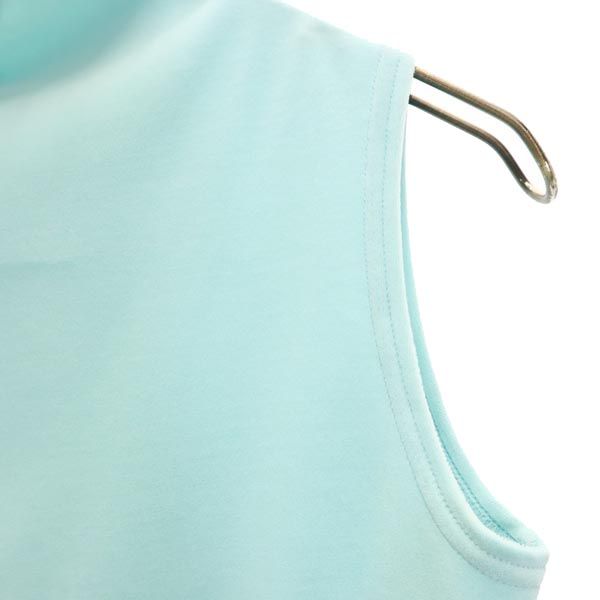 FOXEY NEW YORK フォクシーニューヨーク 日本製 ノースリーブ カットソー 40 ブルー系 レディース