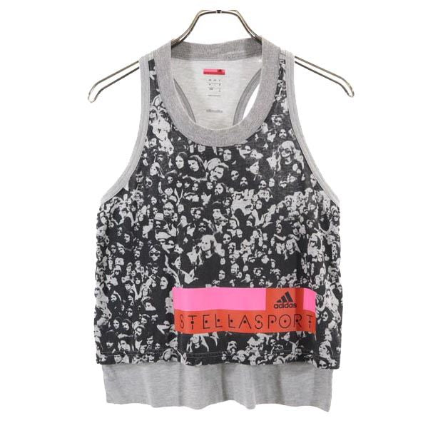 adidas STELLA SPORT アディダス ステラスポーツ トレーニング タンクトップ S グレー系 レディース