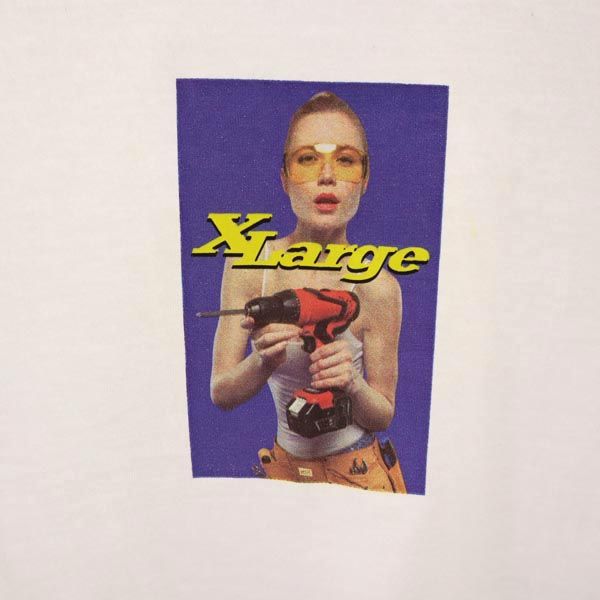 XLARGE エクストララージ プリント 半袖 Tシャツ XL ホワイト系 メンズ